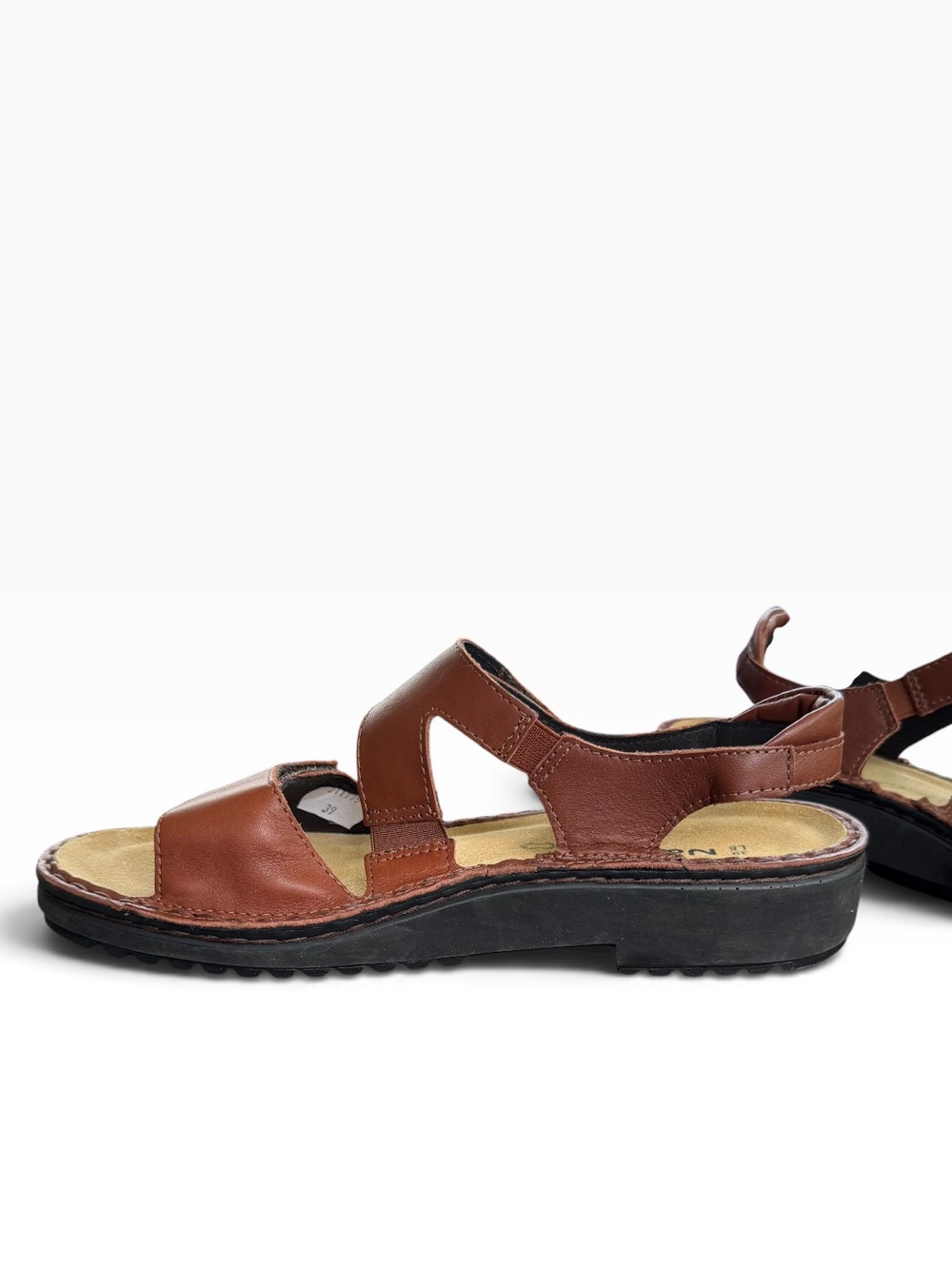 Naot Enid Banded Sandal Soft Chestnut Straps Arch Support Worn Once Size 8 - Picture 8 of 9